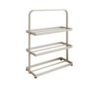 Scarpiera verticale - Scarpiera stretta a 3 ripiani, per ingresso, camera da letto e corridoio, design salvaspazio (bianco, 56 x 45 cm)