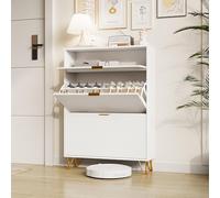 Scarpiera, zona d'ingresso, scaffale per scarpe con 3 ante, mobili d'ingresso, contenitore per scarpe, per 15-22 paia di scarpe, 80 x 120 x 24 cm
