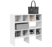 Scarpiere 2 pz Impilabili Bianche 89,5x30x40 cm