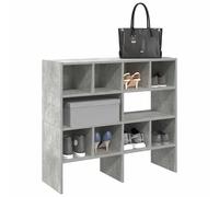 Scarpiere 2 pz Impilabili Grigio Cemento 89,5x30x40 cm