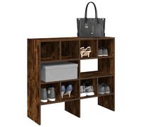 Scarpiere 2 pz Impilabili Rovere Fumo 89,5x30x40 cm