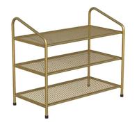 Scarpiere Scaffale for scarpe in rete di ferro metallico Scaffali multifunzionali for riporre le scarpe Portascarpe for scarpiera for ingresso del soggiorno Porta d'ingresso(Gold,6 Tier: 65*26*92cm)