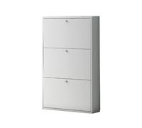 Homemania Scarpiera Slim 3 ante Bianco – Salvaspazio con ante basculanti