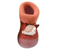 Scarpine per bambini a piedi nudi, scarpe estive per bambini, scarpe da gattonare, per bambini, calze natalizie, asilo, Colore: arancione., 20/21 EU