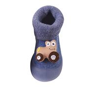 Scarpine per bambini a piedi nudi, scarpe estive per bambini, scarpe da gattonare, per bambini, calze natalizie, asilo, Blu, 20/21 EU