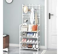 Scarping di grande capacità come parte dello stoccaggio in piedi per abbigliamento e cappello, adatto a soggiorni, ingressi, cucine e oltre bianco Four layers 60cm