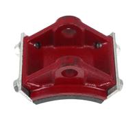 Scarpini Freno di Ricambio per Sistemi Idraulici Gru a Torre | Foro 20mm, Design Ispessito, Bakelite e Acciaio, Sostituzione Facile, Rosso