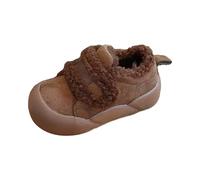 Scarponcini Bambino 25 - Invernali Trapuntati Foderati con Suola Spessa E Plateau per Uso Esterno (Brown 8-9 Years)