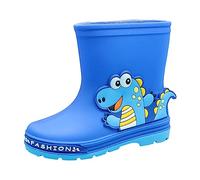 Scarponcini Bambino 28 - Scarpe da Pioggia A Tubo Medio Simpatico Cartone Animato da Pioggia Piccoli da Esterno alla Moda (Blue 285 Little Child)
