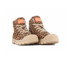 Scarponcini Pampa Hi Zip Wool Leo Fourrées in pelle Marrone 40