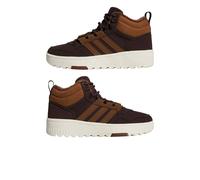 Scarponcini Scarpe Sneakers Ragazzi Donna Adidas Hoops 4.0 Mid Winter marrone