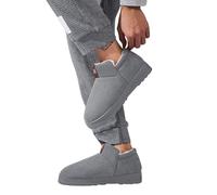 Scarponcini Uomo Invernali Eleganti, Stivali Invernali Antiscivolo, Caldi, Termici, Foderati, Casual, Comodi, Scarpe Basse per Escursioni sul Ghiaccio con Tempo Freddo (Grey, 40-41)