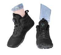 Scarponcini Uomo Invernali - Scarpe da Invernali con Lacci e Suola Morbida Ispessita Casual alla Moda per papà e Bambini e Stivali da Neve (Black, 41)