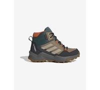Scarponi adidas Terrex Ax4r Mid Rain.Rdy Hiking marrone grigio per bambini - 35