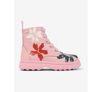 Camper Stivali Twins per bimbe Pelle liscia stringati Rosa Taglia 29