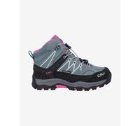 Scarponi CMP Kids Rigel Mid WaterProof grigio blu-grigio nero rosa bambini - 37