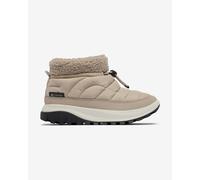 Columbia - Stivali bassi caldi e idrorepellenti - Snowtrot Shorty Soft Taupe Shark per Donne in Pelle - Taglia 8,5 US - Beige