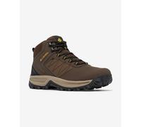 Columbia Men's Transverse Hike Waterproof, Waterproof Mid Rise Trekking and Hiking Boots, Cordovan/Golden Yellow, 8.5