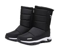 Scarponi da Neve Invernali da Uomo Scarpone da Neve Impermeabili E Spessi, con Pelo Scarponi da Trekking Casual da Esterno Calzature Invernali da Uomo per L'outdoor,Black a,45