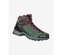 SALEWA Ws Alp Mate Mid Ptx, Scarponi da trekking e da escursionismo Donna, Nero (Duck Green/Rhododendon), 38.5 EU