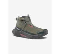 Scarponi Salewa Pedroc 2 Leather Mid Powertex verde militare grigio rosa donna - 39