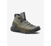 Scarponi Salewa Puez Leather Mid Powertex grigio verde canna - 42