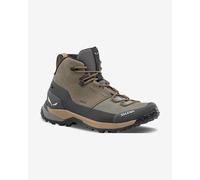 Scarponi Salewa Puez Leather Mid Powertex verde grigio marrone beige - 42.5