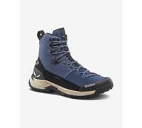 Salewa Puez Mid Powertex - Stivali invernali da donna, impermeabili, isolati, per escursionismo e trekking, Denim scuro/Nero, 41 EU