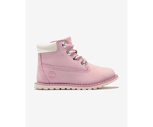 Scarponi Timberland Pokey Pine rosa bianco neonati - 24