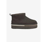 Scarponi Tommy Jeans Suede Flatform marrone scuro donna - 37