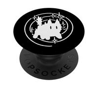 Scary Cat Tomcat 90s Y2K è spaventato sotto la coda stary PopSockets PopGrip Adesivo