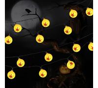 Scary Eyeball String Lights, Halloween Decoration Lights, Battery-Powered Waterproof Design with Spooky Seasonal Accent Lighting for Yard, Fence, Garden, Window, Wall, Tree, ABS