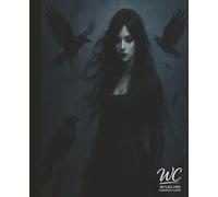 Scary Goth Girl and Ravens Composition Notebook: College ruled | 7.5" x9.25" | 110 pages