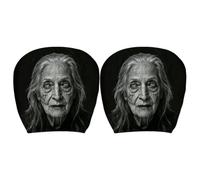 Scary Headrest Cover, 2 Piece Universal Spooky Protector, Vehicle Guard | Spooky Halloween Graphic , Universal Fit Seat Protection, Instant Interior Style Upgrade For Sedan Truck SUV RV