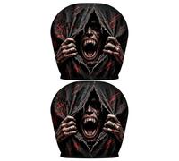Scary Headrest Covers - 2 Piece Horror Seat Covers | Stretch Polyester Pro