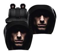 Scary Headrest Covers Breathable Ghost Face Protectors 2-Piece