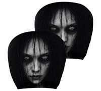 Scary Headrest Covers for Cars | 2-Piece Ghost Face Halloween Headrest Cov