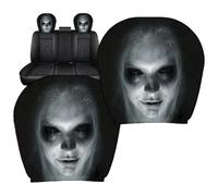 Scary Headrest Covers for Cars - 2 Pieces Spooky Washable Halloween Decor