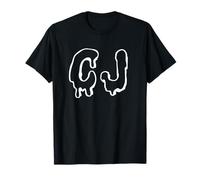 Scary Name CJ Creepy Horror Font Maglietta