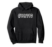 Scary Name Curtis Creepy Horror Font Felpa con Cappuccio
