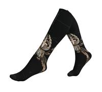 Scary Spider fantasia elastico polpaccio 1 nero calze a compressione per arrampicata, escursionismo e ciclismo, 1 nero, Taglia unica