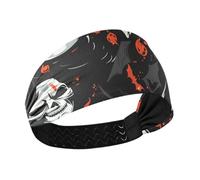 Scary Witch Black Halloween antiscivolo sudore traspirante fascia donna elastici per capelli per capelli da donna per Calcio Ciclismo lavaggio viso Atletico Sport accessori para el cabello de mujeres