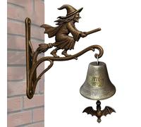 Scary Witch Doorbell - Avviso di ingresso di Halloween, campana gotica sospesa | Cambiano infestato decorativo con horror Look for Home Engrance Garden Shop Carent o Cottage Atmosphere Setup