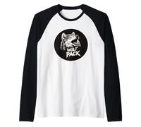 Scatena il tuo lupo interiore con questa grafica Pack Maglia con Maniche Raglan