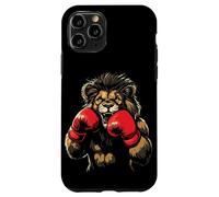 Scatena la bestia con questo leone che indossa guanti da boxe Custodia per iPhone 11 Pro