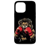 Scatena la bestia con questo leone che indossa guanti da boxe Custodia per iPhone 13 Pro Max