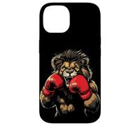 Scatena la bestia con questo leone che indossa guanti da boxe Custodia per iPhone 14