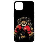 Scatena la bestia con questo leone che indossa guanti da boxe Custodia per iPhone 14 Plus