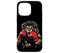 Scatena la bestia con questo leone che indossa guanti da boxe Custodia per iPhone 14 Pro Max