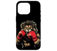 Scatena la bestia con questo leone che indossa guanti da boxe Custodia per iPhone 16 Pro